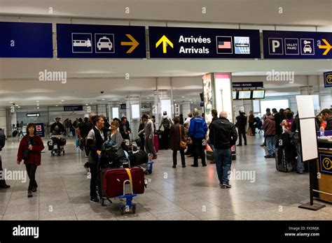 Arrival area at Pierre Elliot Trudeau airport in Montreal, Que., on Saturday Nov. 7, 2015 Stock ...