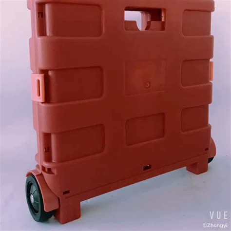 Popular Plastic 2 Wheels Foldable Trolley - Buy Foldable Trolley,Plastic Foldable Trolley,2 ...