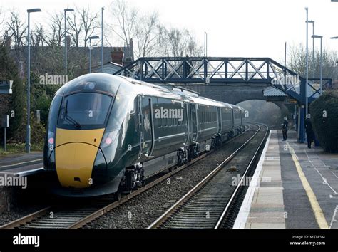 Great Western Railway class 800 IET at Evesham railway station, Worcestershire, England, UK ...