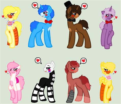 Some of my FNAF ships (Mlp Version) by MH-The-Cat on DeviantArt