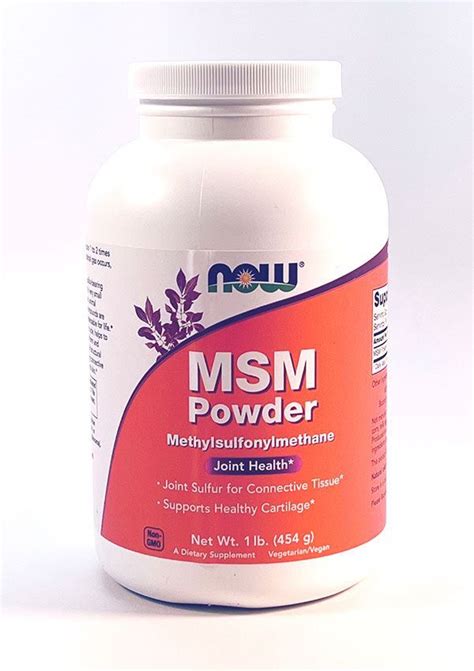 MSM Powder, NOW, Joint Health Supplements - Dr Adrian MD