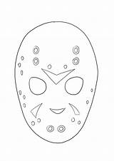 Jason Mask Coloring Pages sketch template