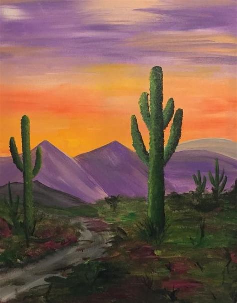 TONK NAWAB: [43+] Desert Cactus Watercolor Painting