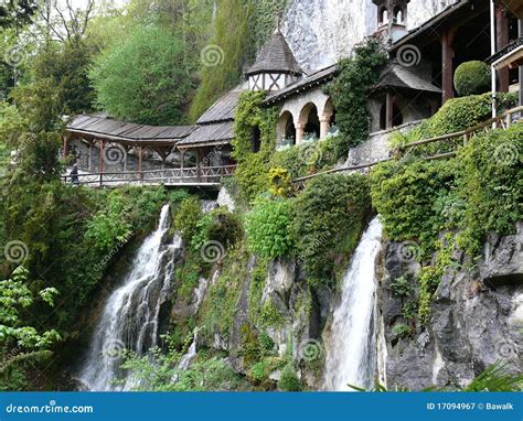 Waterfall At St. Beatus Caves On Lake Thun (Switzerland) Royalty-Free ...