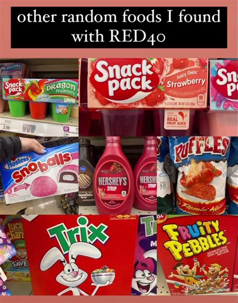 Common Foods with Red 40 | Food, Food dye, Fruity