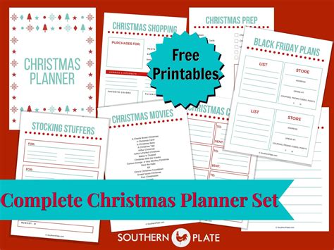 FREE Christmas Planner Printables - Southern Plate