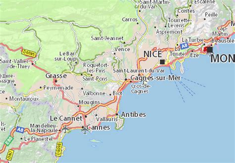 MICHELIN Villeneuve-Loubet map - ViaMichelin