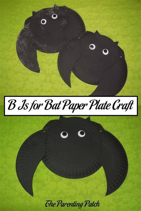 B Is for Bat Paper Plate Craft