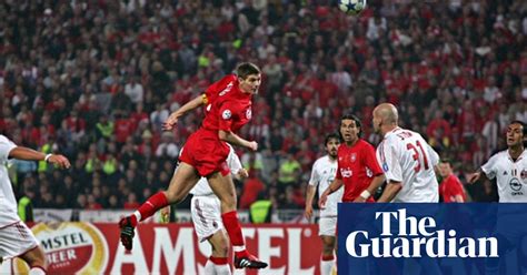 Golden goal: Steven Gerrard for Liverpool v Milan (2005 Champions ...