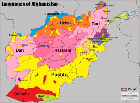 Languages of Afghanistan | Language map, Geography map, Afghanistan