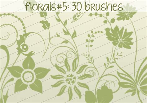 Floral Brushes 5 - Free Photoshop Brushes at Brusheezy!