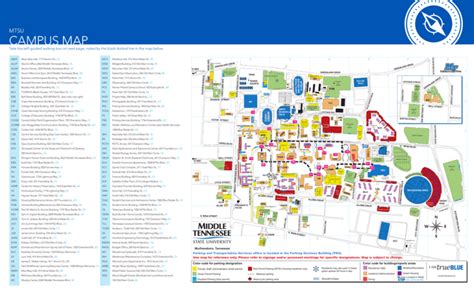 CAMPUS MAP MTSU