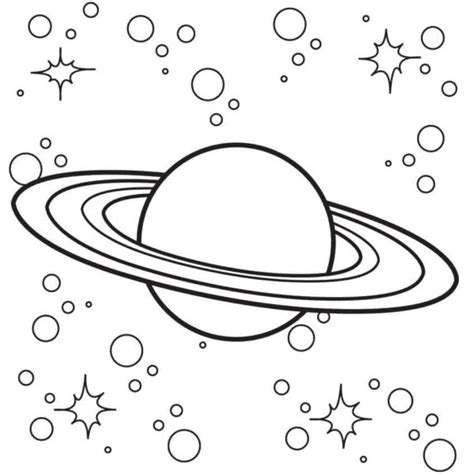 Neptune Planet Coloring Sheet