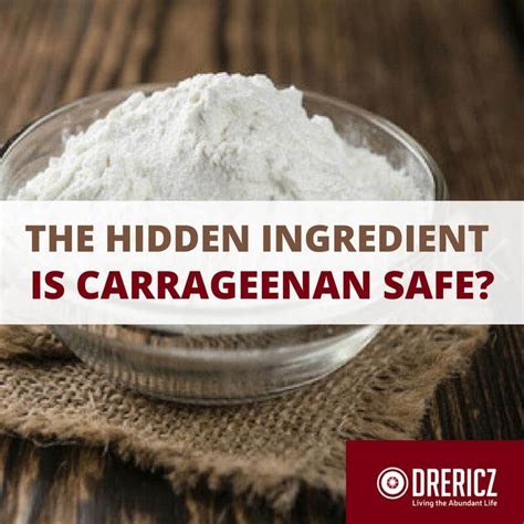 What is Carrageenan and What Impact Does it Have on our Health ...