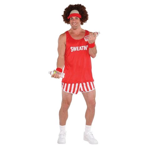 Mens Exercise Maniac Richard Simmons Costume 80s Athlete One Size for ...