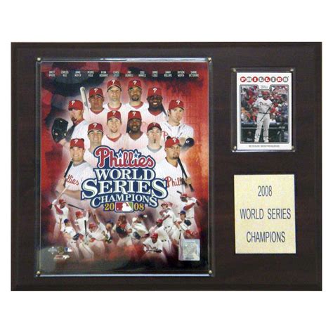 MLB 12 x 15 in. Phillies 2008 World Series Champions Plaque | 2008 ...