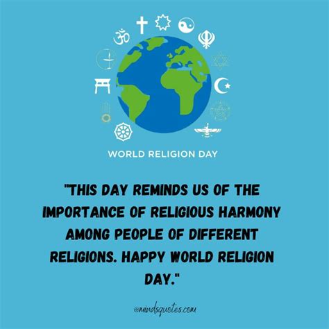 50 World Religion Day Quotes, Wishes & Messages, Greetings