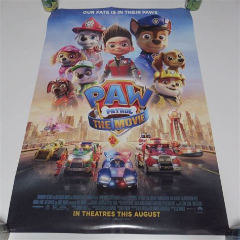 Paw Patrol Movie Poster Double Sided Animated Kim Kardashian West Jimmy ...