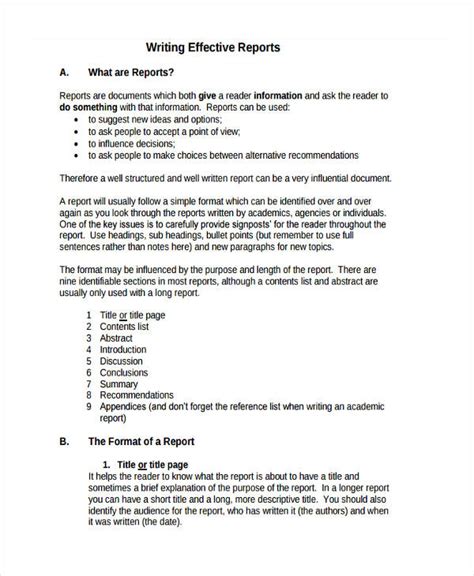 Report Writing - 18+ Examples, Format, How To Write, PDF