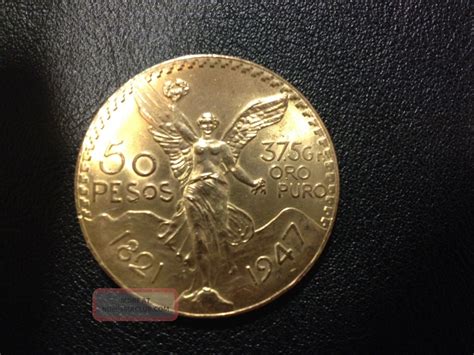 Mexico 1947 50 Pesos Gold Coin,