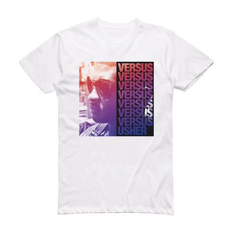 Usher Versus Album Cover T-Shirt White – ALBUM COVER T-SHIRTS