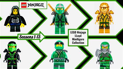 LEGO Ninjago Lloyd Minifigure Collection Season 1-13 (2011-2020) - YouTube