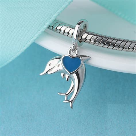 Dolphins Charm Sterling Silver Silver Dolphin Charm Two | Etsy