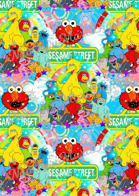 Seamless Sesame the Street - Etsy