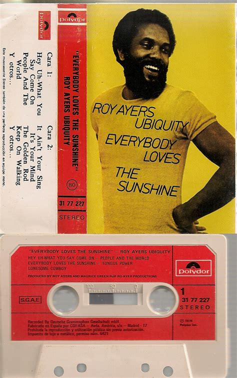 Roy Ayers Ubiquity - Everybody Loves The Sunshine (1976, Cassette ...