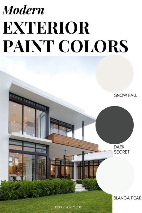 Modern Exterior Paint Colors | House exterior color schemes, Modern ...