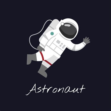 Astronaut Silhouette Vector at Vectorified.com | Collection of ...