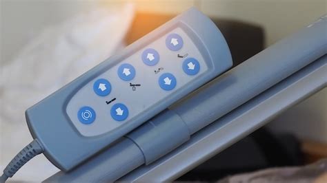 Premium Photo | Closeup remote control panel of electric adjustable bed ...