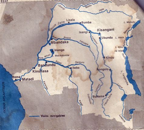 Congo River Map Of Africa - Map