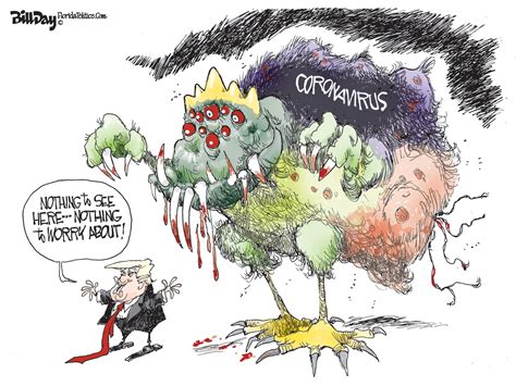 Cartoons: President Trump speaks as coronavirus spreads across globe – East Bay Times