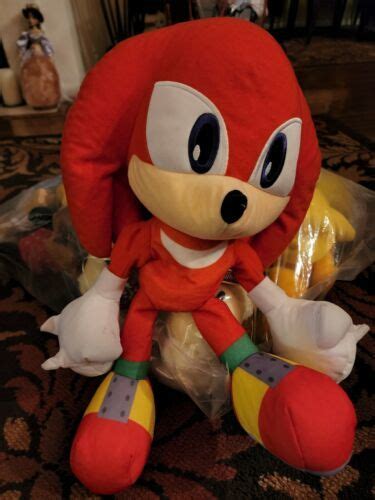 Sonic the Hedgehog Knuckles Plush Doll Stuffed Animal 12" Sega toy ...