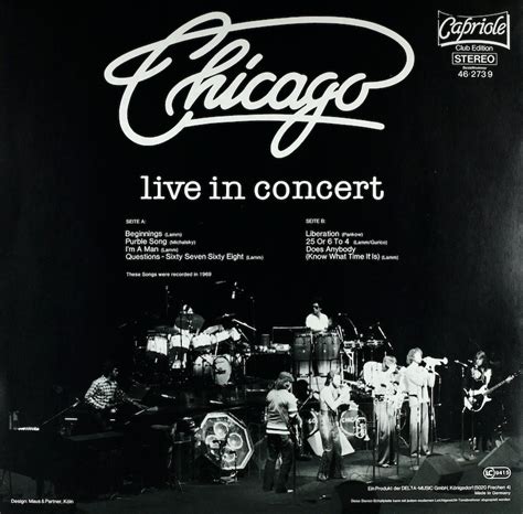 Chicago. live in concert – Bertelsmann Vinyl Collection