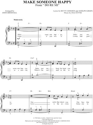 "Make Someone Happy" Sheet Music - 15 Arrangements Available Instantly ...