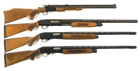 Three Shotguns and One Combination Gun -A) Savage Model 24V-A Over/Under Rifle Shotgun B) Mossberg