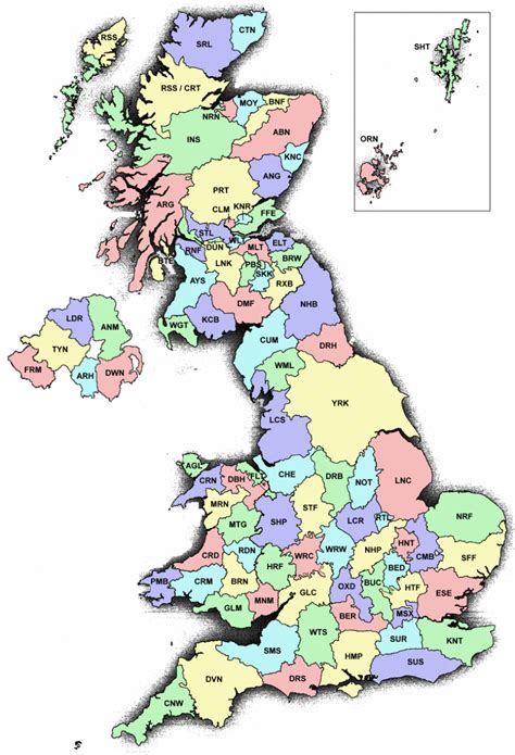 Historic Counties map shows Scotland's historic counties - History Scotland