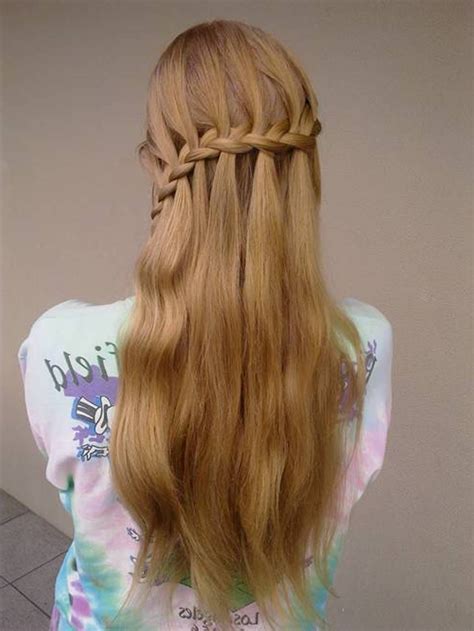 waterfall braid teenage hairstyles for teen girl - http://hairstylee ...