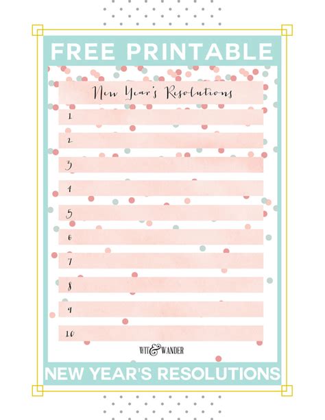 New Year's Resolutions {Plus a Free Printable} - Our Handcrafted Life