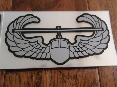 U.S ARMY AIR ASSAULT WINDOW DECAL STICKER AIR MOBILE 6 1/4" X 3 1/4" C ...