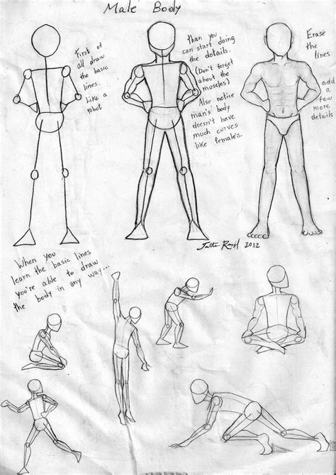 male body tutorial by talita-rj on DeviantArt | Male body drawing, Body ...