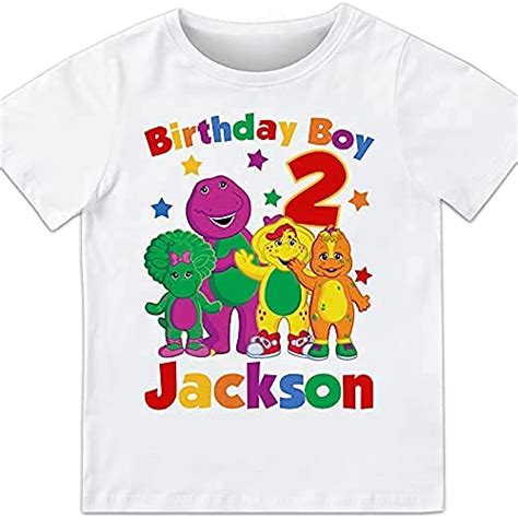 Buy HandmadeBarney and Friends Birthday Shirt, Barney Birthday Shirt, Barney Friends Birthday ...