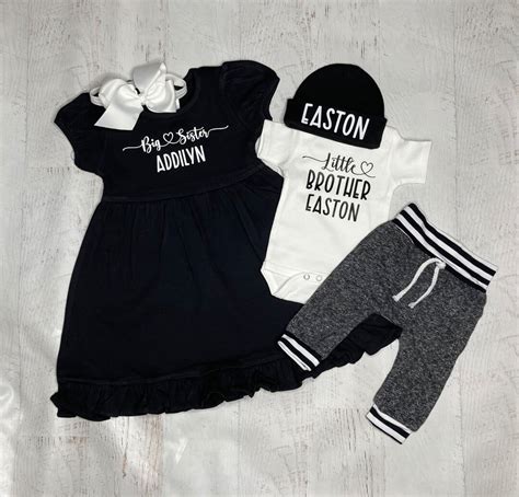 Big Sister Little Brother Outfits, Personalized Big Sister Dress ...