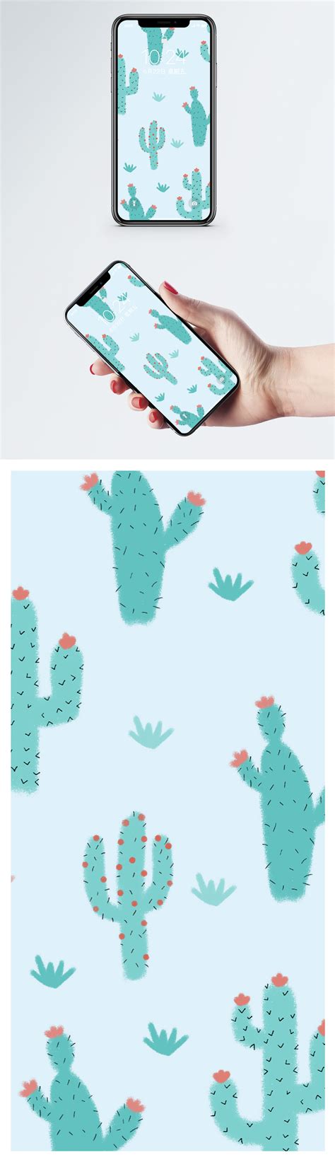 cactus cell phone wallpaper backgrounds images free download-400235338 ...