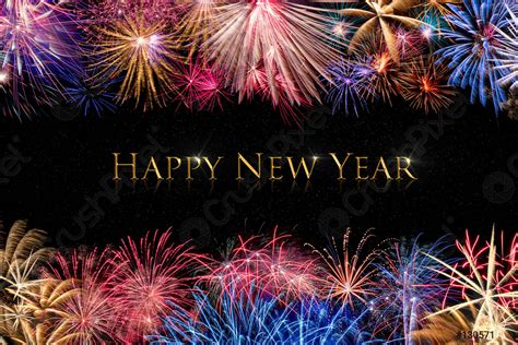 Happy New Year Fireworks Display - stock photo 130571 | Crushpixel