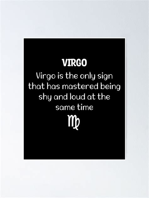 "Virgo Quotes - Virgo Sayings" Poster for Sale by AutoNerd | Redbubble