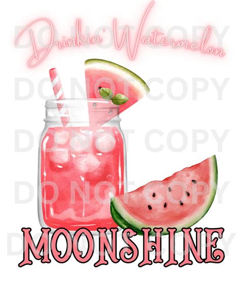 Drinkin Watermelon Moonshine Lainey Wilson Country Music Mason - Etsy