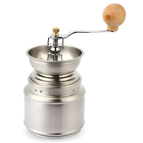 Manual Burr Coffee Grinder Stainless Steel Manual Hand Coffee Maker Burr Corn Mill Bean Grinder ...